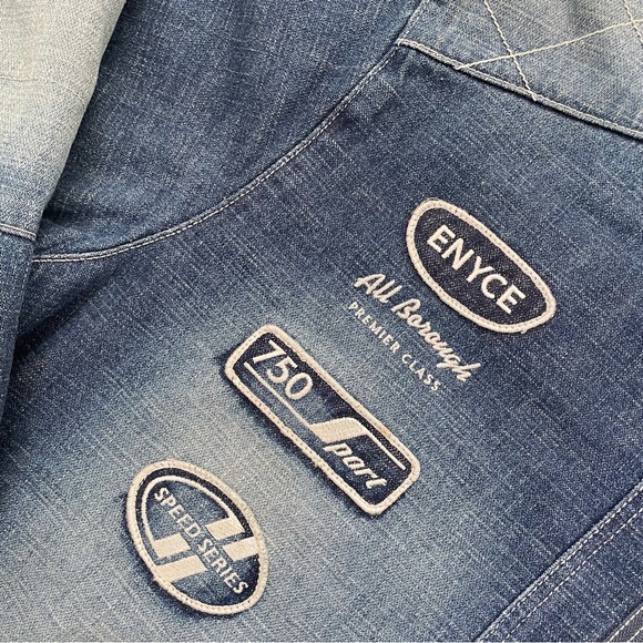 Y2K Enyce All Borough Blue Denim Jacket | XL - Picture 2 of 10